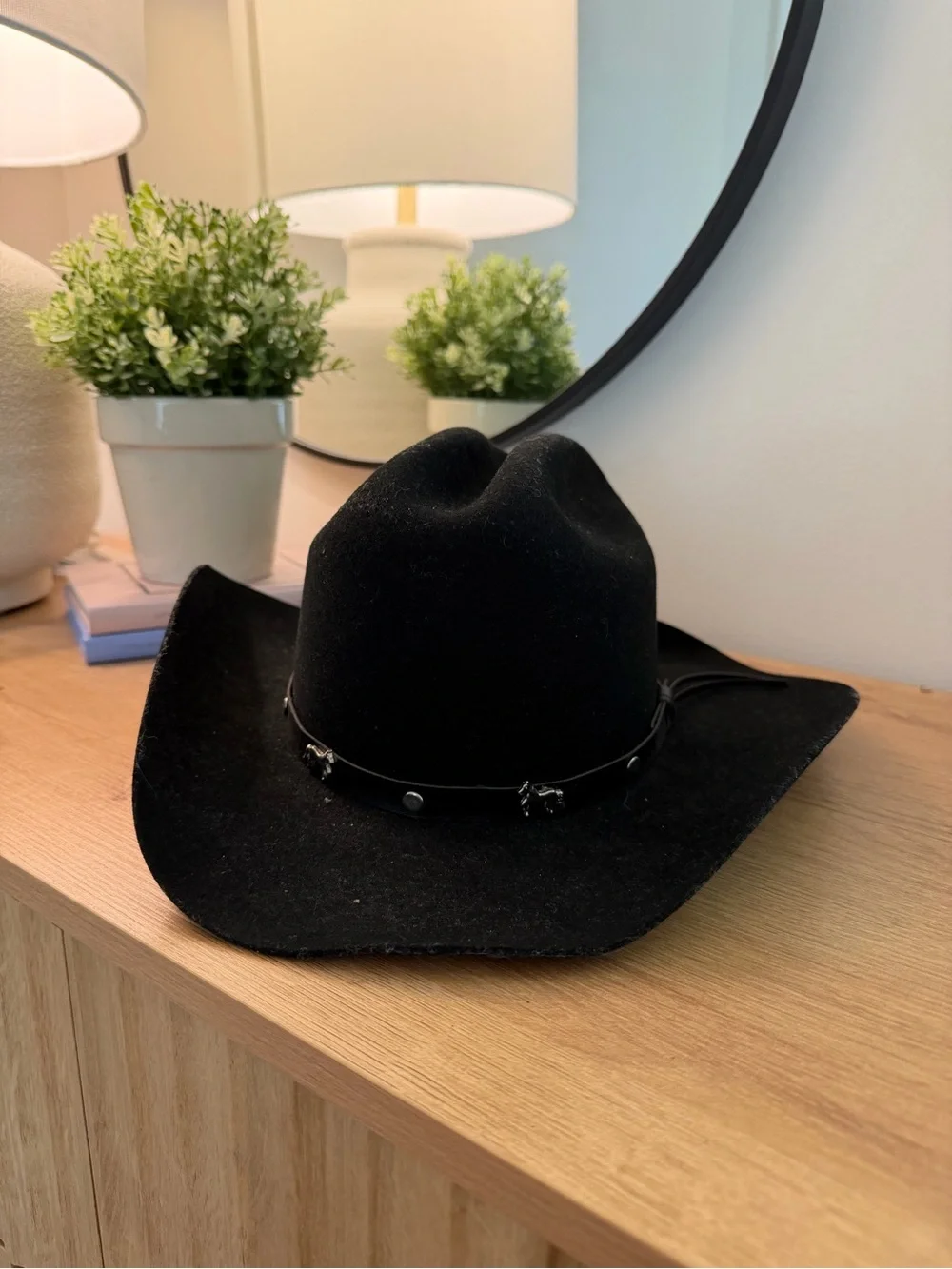 Bullhide Montecarlo Classic Black Felt Cowboy Hat - Western Accessory